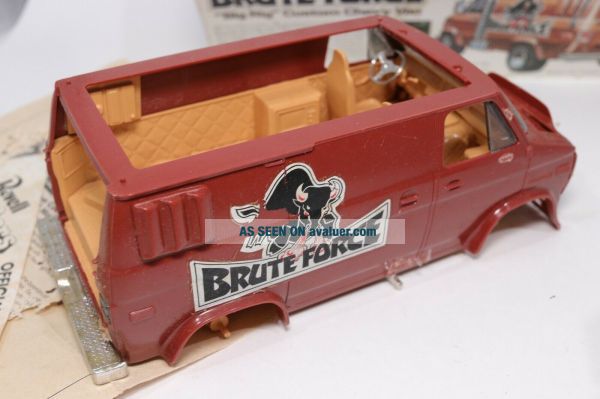 Vintage 1977 Revell Brute Force Custom Chevy Van Model Kit Partial ...