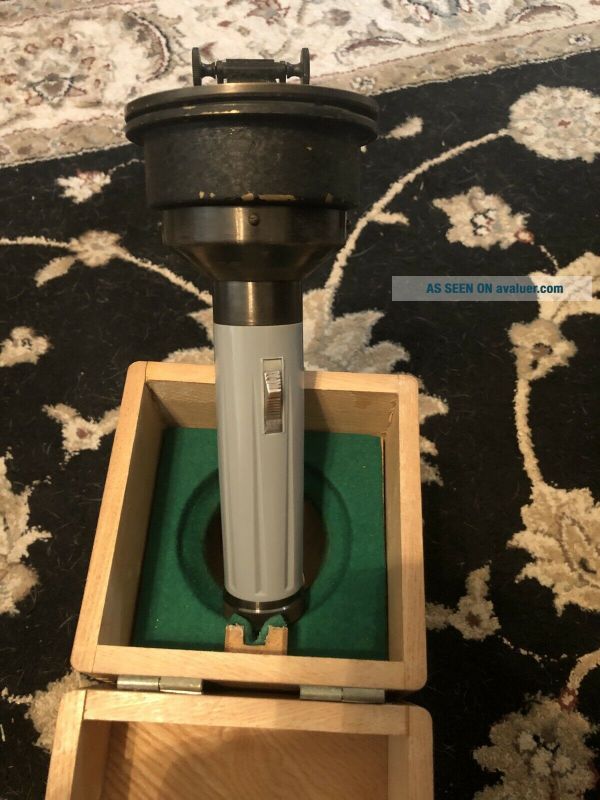 Vintage Weems Illuminated Hand Held Ships Compass In Wood Case | #29966826