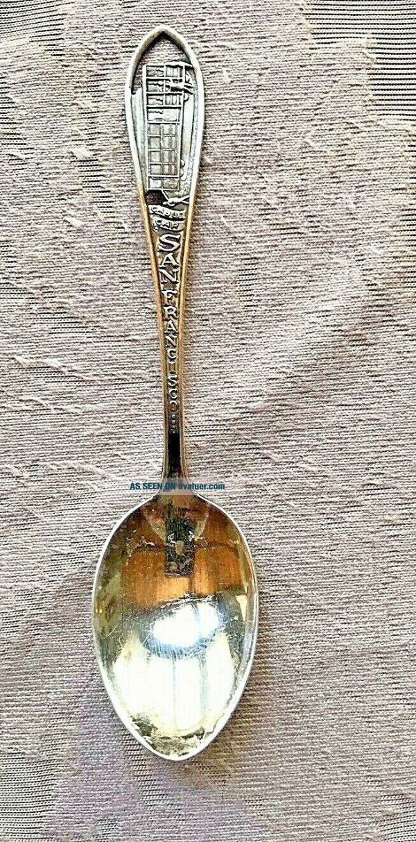 Vintage Enco Sterling Silver San Francisco Cable Car Cut Out Souvenir ...