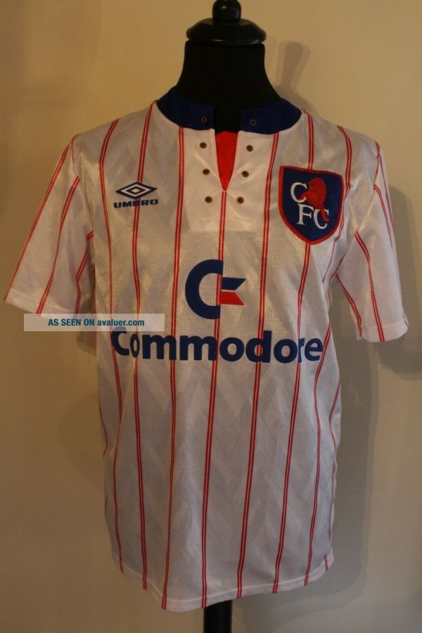 Retro Rare 1992 1994 Chelsea Football Club Commodore Away Logo Shirt ...