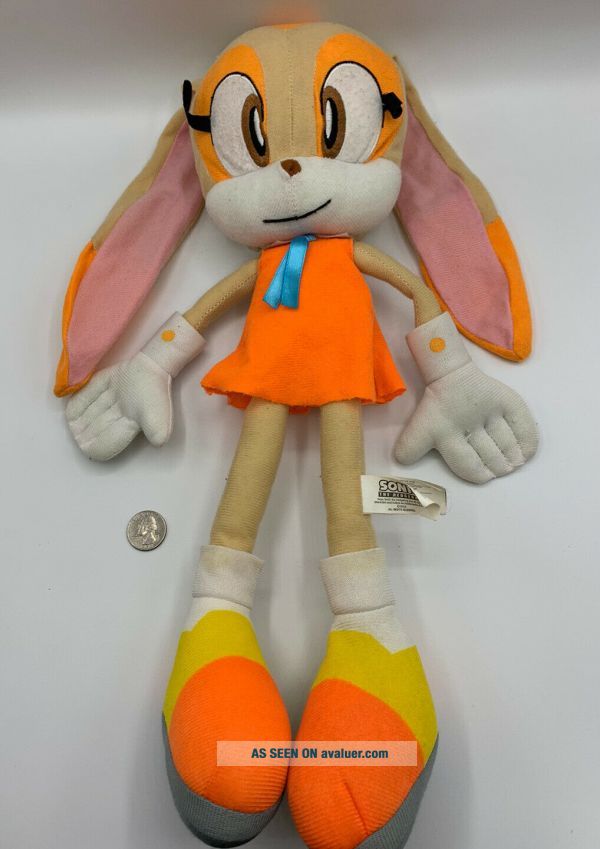 Rare Sega Sonic The Hedgehog Cream The Rabbit KellyToy 18 Plush Doll Rare Sega Sonic The Hedgehog Cream The Rabbit KellyToy 18 Plush Doll