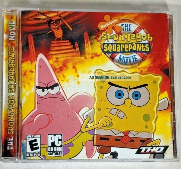 Sponge Rom SpongeBob Squarepants The Movie Game PC CD ROM Nickelodeon RARE FAST ...