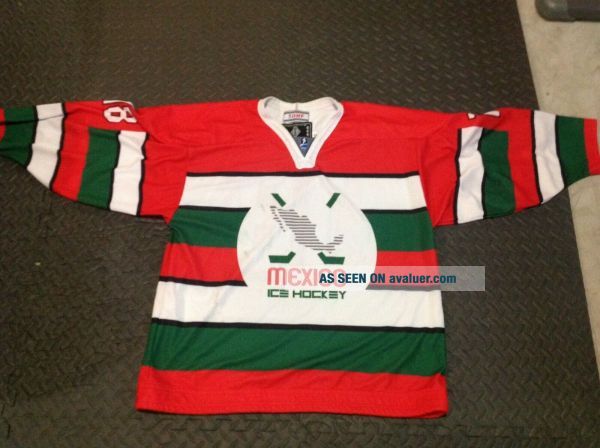 Rare iihf Mexico game worn hockey jersey.  Women ' s national team.  Medium