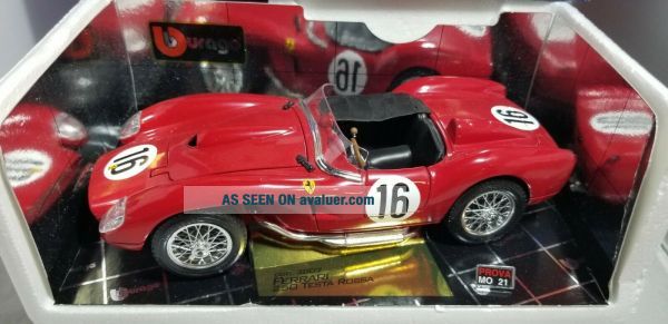 Modèle Réduit Ferrari 250 GTO Laguna Seca Blanc 1/18 Burago 3311BS - Occasion, échelle Italienne