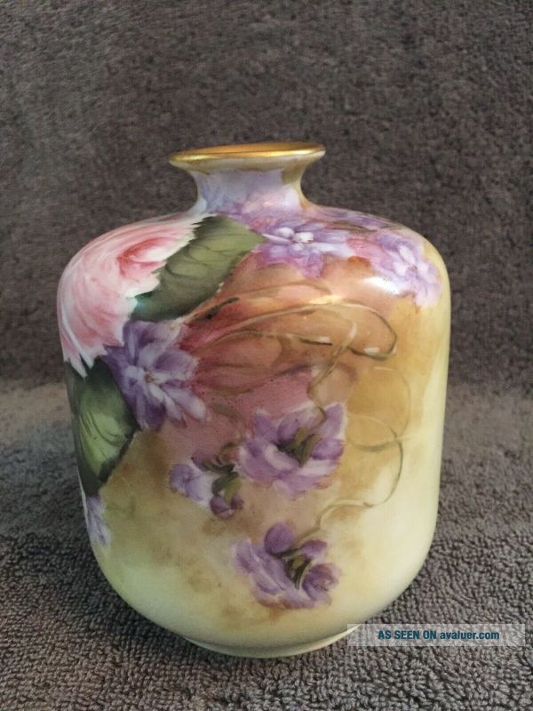 Rare Vintage Rosenthal Bavaria Hand Painted Floral Design Porcelain ...
