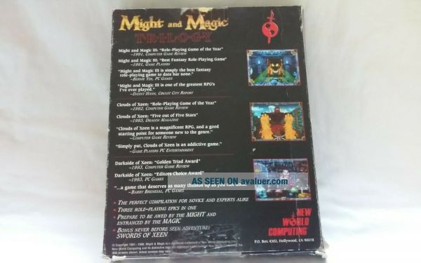 Might And Magic Trilogy By World Computing - Vintage PC Game - Rare ...
