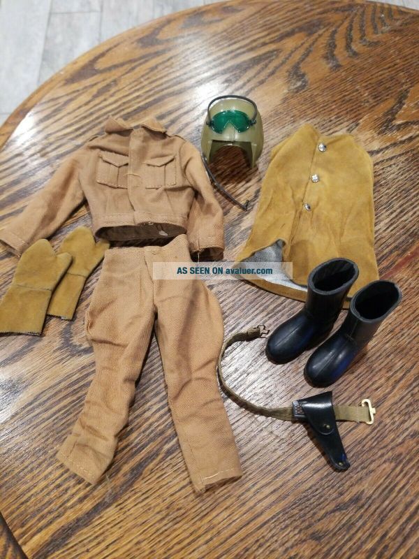 VINTAGE GI JOE/ ACTION MAN DISPATCH RIDER UNIFORM SET COMPLETE RARE ...