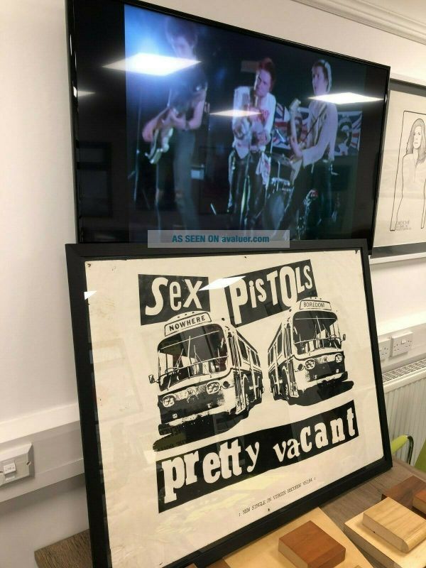 Very Rare 1977 Virgin Promo Poster Sex Pistols Pretty Vacant Jamie Reid ...