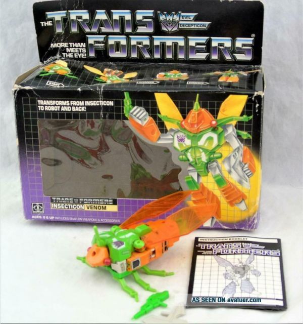 Transformers G1 1985 Deluxe Insecticon Venom Complete W/ Box | #31085489