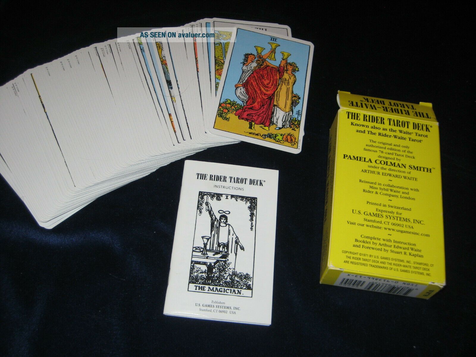 Vintage 1971 The Rider Tarot Deck The Magician W/Booklet By Arthus ...