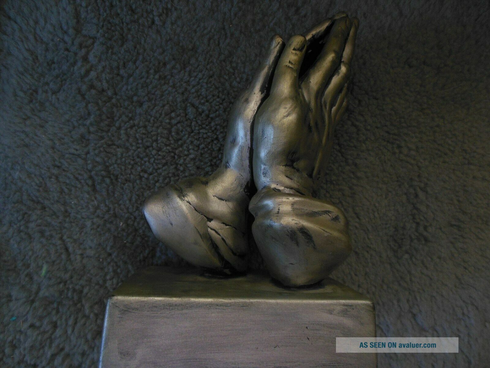 Vtg Large Praying Hands Religious Christian Statue Figurine | #31623003