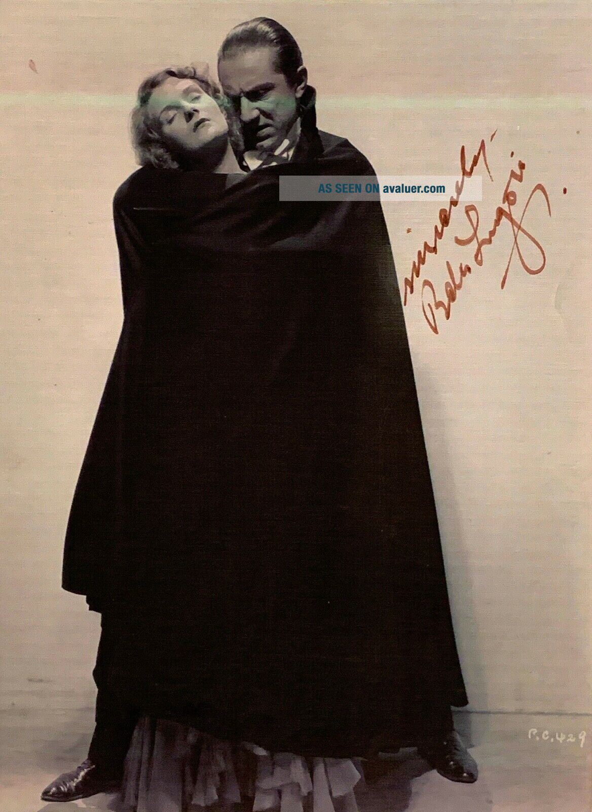 Bela Lugosi Rare Dracula Hand Signed Photo Full AFTAL Approved | #42487156