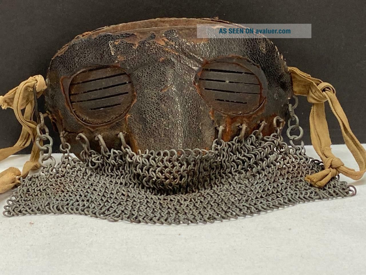 Tank Mask RARE WW1 British Tank Crew Splinter FACE MASK Military Tanks | #42570123