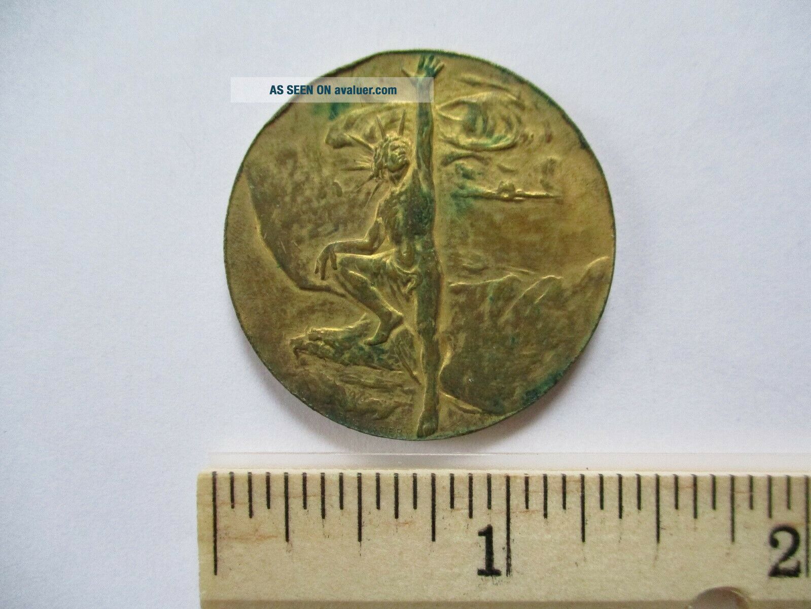 Rare 1901 Pan American Expo Buffalo York NY 1. 4 " Bronze Medal | #42614000