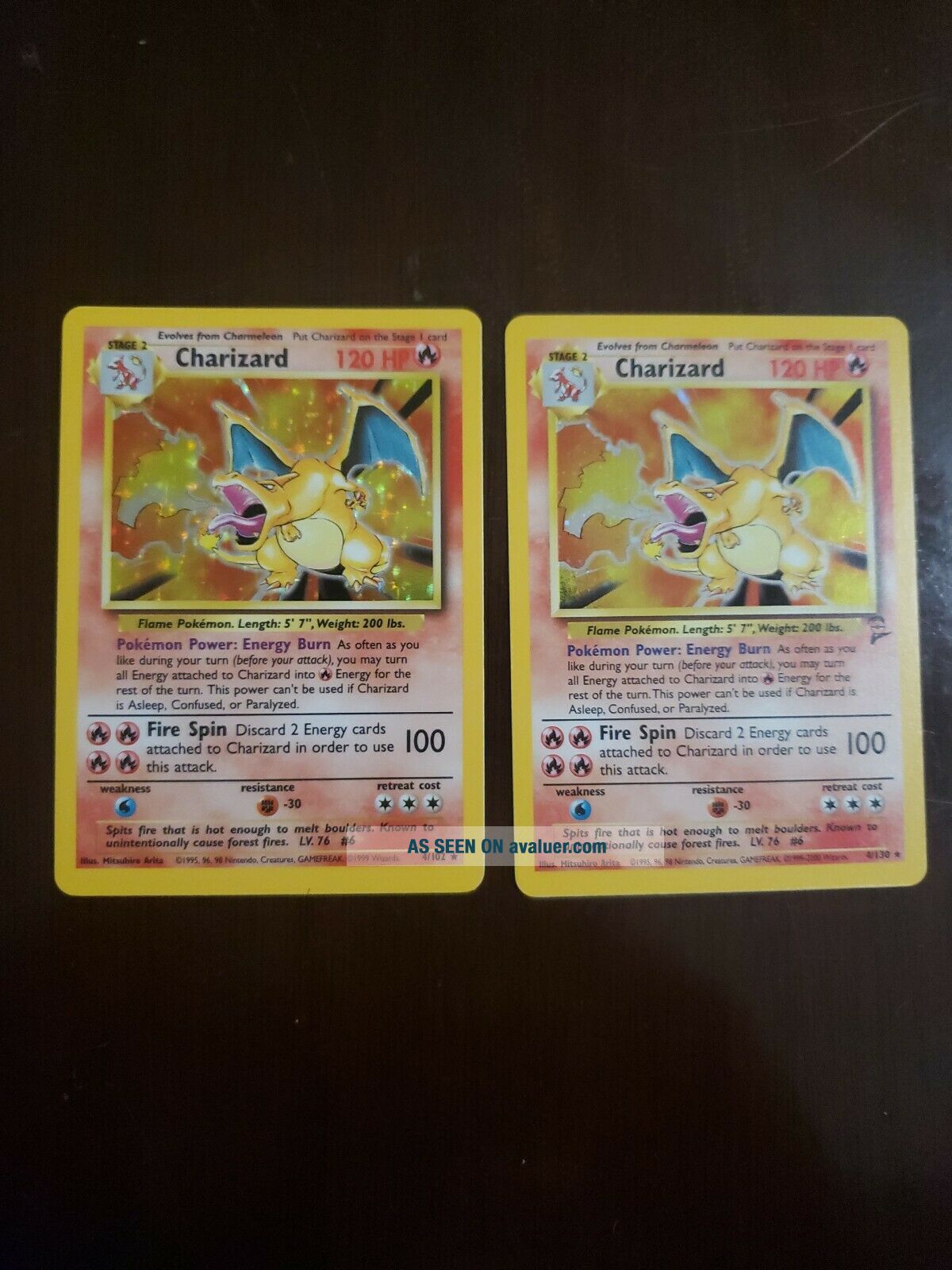 Charizard 4/102 Xs2 - 1999 Base Set Holo Rare Pokémon Card - Pokemon ...