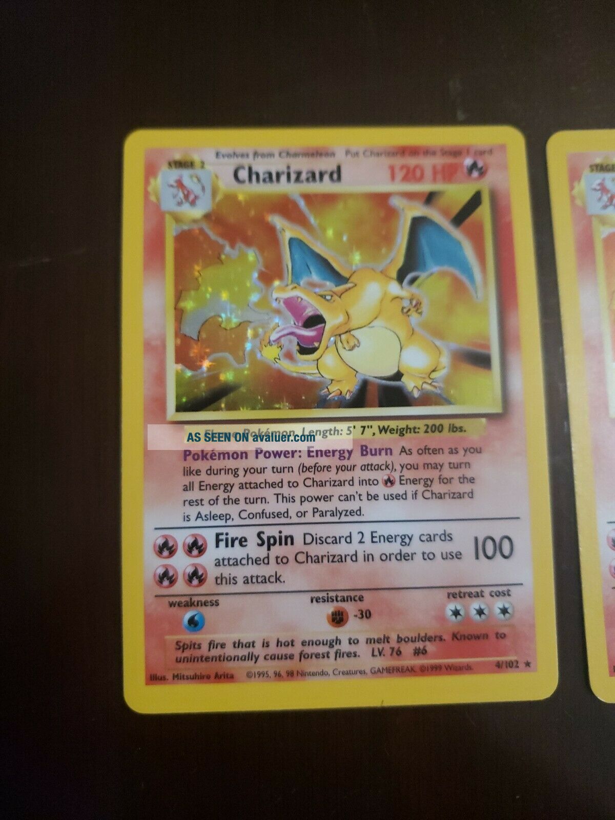 Charizard 4/102 Xs2 - 1999 Base Set Holo Rare Pokémon Card - Pokemon ...