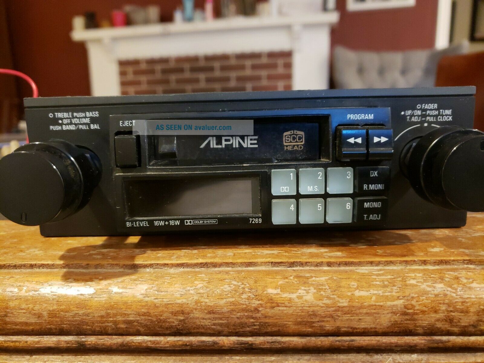 Vintage Alpine 7269 Digital FM AM Cassette Car Stereo PORSCHE BMW RARE ...