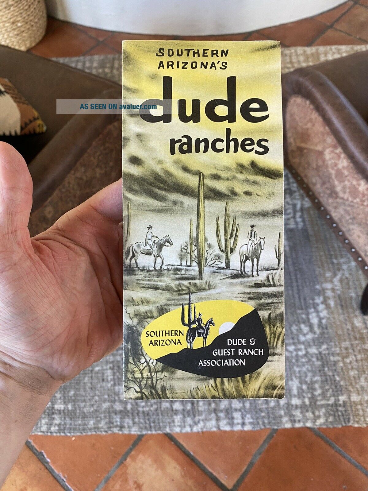 Southern Arizona Dude Ranch 1940 ' S Map Brochure Antique Tucson Rare ...
