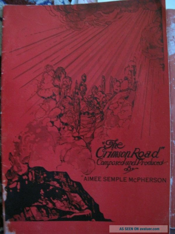 1932/46 The Crimson Road Musical PLAY Aimee Semple McPherson Foursquare