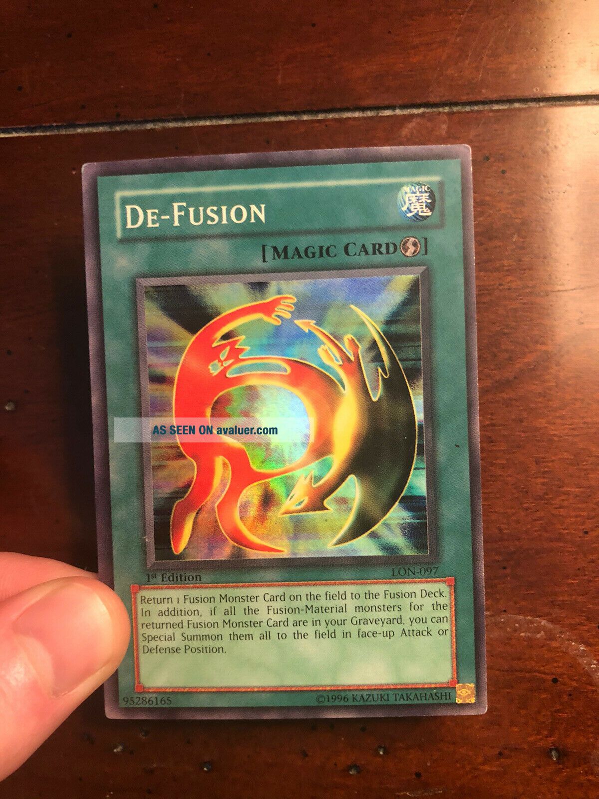 Yugioh Card Rare 1st Edition De Fusion LON 097 Labyrinth