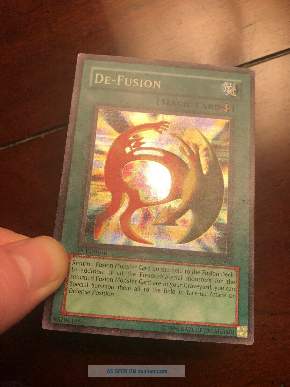 Yugioh Card Rare 1st Edition De Fusion LON 097 Labyrinth