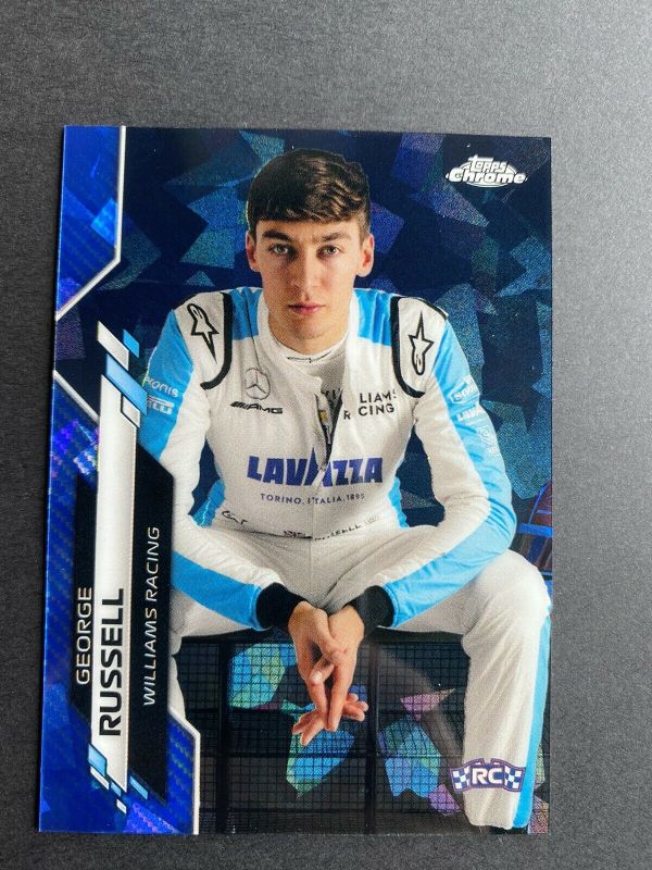 GEORGE RUSSELL 2020 TOPPS CHROME SAPPHIRE FORMULA 1 F1 21 ROOKIE ...
