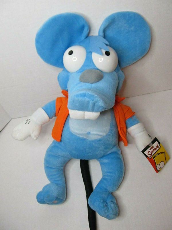 Simpsons Mouse The Simpsons Itchy And Scratchy Show ITCHY Plush Stuffed Animal 17” Toy ...