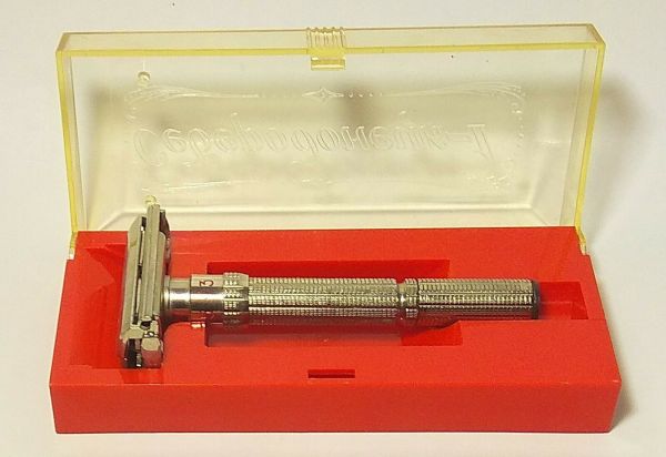 RARE Vintage Soviet RAZOR. Sliding Shaving Machine USSR Case | #57400963