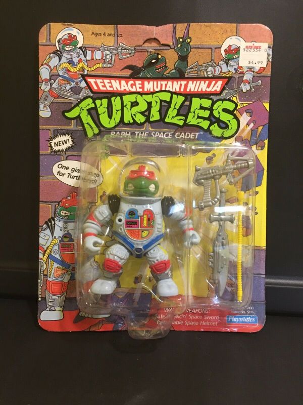 RAPH THE SPACE CADET Vintage 1990 Playmates Figure TMNT Ninja Turtles ...