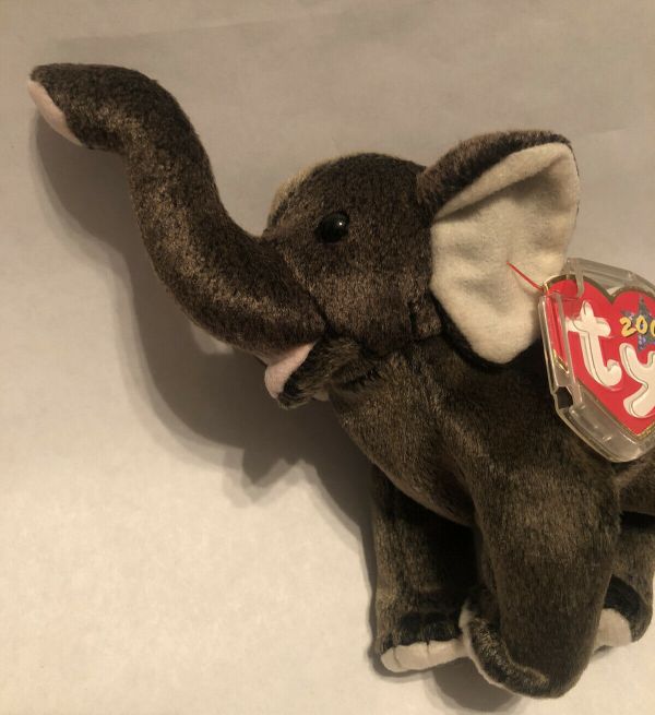 Ty Beanie Babies “Trumpet” Elephant DOB Feb 11, 2000 MWMT