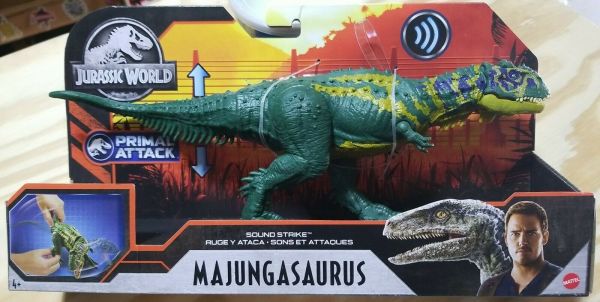 MAJUNGASAURUS Jurassic World Primal Attack Sound Strike Dinosaur Toy ...