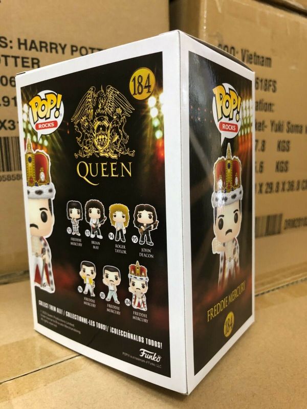 MODELLINO- FUNKO POP ROCKS- N° 183- QUEEN- freddie mercury- NUOVO
